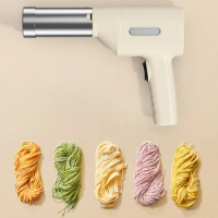 Electric Pasta Noodle Maker 5 Molds Pasta Maker Machine Portable Rechargeable Utility Kitchen Gadget