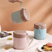 430ML Stainless Steel Thermal Lunch Box Jar Insulated Soup Cup Containers With Spoon