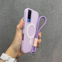เคสสำหรับ vivo Y51 Y51A 4G Y31 ซิลิโคนคุณภาพสูง ดีไซน์ผิวสัมผัสแบบ 2 ใน 1 พร้อมฟังก์ชันแม่เหล็กดูดแล