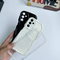 เคส TPU แบบใสลายคลื่นนุ่ม สำหรับโทรศัพท์ Samsung Galaxy M55 5G เคสสำหรับ Samsung F55 และ C55 5G เคสส