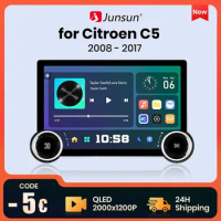 Junsun X8 11.5“ 2K 2000*1200 QLED Wireless CarPlay Android Auto Car Radio for Citroen C5 2008-2017 Multimedia autoradio