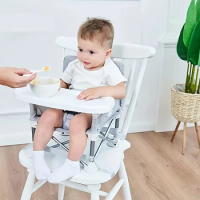 Dining chair Portable foldable dining chair Baby dining table small chair baby dining out foldable dining chair