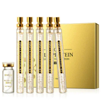 Gold Protein Peptide Essence Set Collagen Line+24k Gold Essence Liquid Hydrating Moisturizing Nourish Skin Face Serum