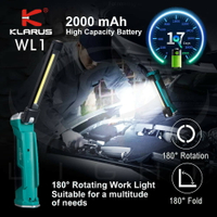 【錸特光電】KLARUS WL1 專業充電式工作燈 磁鐵 轉角手電 露營燈 USB充電 iW5R MT21C WT25R
