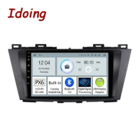 Idoing 9"PX6 Car Audio Radio Mdia Android Video Player Navigation GPS For Mazda 5 2009-2015 Carplay Auto Head Unit No 2 Din DVD