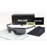 Police Polarized Sunglasses for Men Pilot Sun Glasses Shades Oculos De Sol Goggle with UV Protection Travel Gafas De Sol P6806