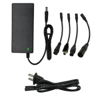 Smart 42V 2A Lithium Battery Charger With 5 Connectors Fast Charging Multiple Protections Escooter Scooter Bike Accessories