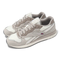 【REEBOK】休閒鞋 DL5000 男鞋 女鞋 灰 米白 麂皮 拼接 緩衝 情侶鞋(100075210)