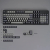 Grey Black Blank Keycaps For Cherry Mx Gateron Kailh Box TTC Switch Mechanical Keyboard 64 67 68 104 Cherry Profile PBT Key Caps
