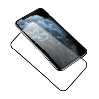 iPhone 11 11Pro 11ProMax 絲印電鍍9H鋼化膜手機保護貼(3入 iPhone 11保護貼 11ProMax保護貼 11Pro保護貼)