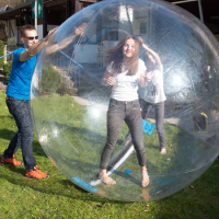 2.2M Dia Inflatable Water Walking Ball Human Hamster Ball Giant Inflatable Recreation Ballet Dancing Zorb Balls Pool Accessories