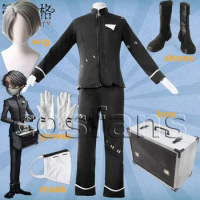 Game Identity V Cosplay Costumes Embalmer Aesop Carl Cosplay Costume Uniform Halloween Party Embalmer Aesop Carl Wigs Wig cap