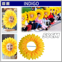58cm Bando Matahari Kostum Bunga Matahari Aksesories Sun Flower Bando Bunga Matahari Rambut Hoop Hia