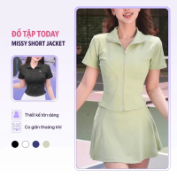 Áo khoác croptop thể thao cộc tay Missy Short Jacket Today U Wear
