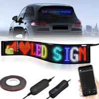 LED Matrix Panel Bluetooth Colorful Display Kit 5V 59.5x12cm Fleksibel