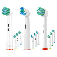 12 Pack Replacement Toothbrush Head Compatible with Oral B Pro1000 and More (Pro3000 Pro5000 Pro7000)