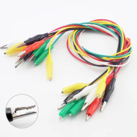 5/10 Pcs Alligator Double-ended Crocodile Clips 5 Colors Test Jumper Wire Alligator Clips Electrical DIY Roach Clip C1