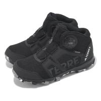 【adidas 愛迪達】越野跑鞋 Terrex BOA Mid R.RDY 中童 黑 旋鈕 抓地 小朋友 運動鞋 愛迪達(IF7508)