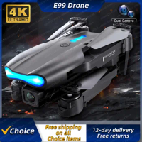 New E99 K3 Mini Drone 4K Professional Dual HD Camera Three Sided Obstacle Avoidance WiFi FPV Foldable Quadcopter Sell Apron