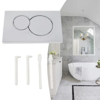 For Geberit Sigma01 Chrome Dual Flush Plate For Cistern Toilet Flush Button Switch Black White Toilet Parts 115.770.21.5