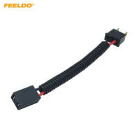 FEELDO 2Pcs Automotive LED HID Headlight Cable H7 Male To Female Connector Plug Lamp Bulb Socket Wiring Adapter Holder