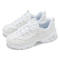 【SKECHERS】休閒鞋 D Lites 女鞋 白 厚底 緩衝 拼接 老爹鞋(896180-WHT)