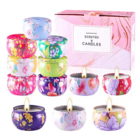 Scented Candles Set 12PCS Soy Candle Gift Set Decorative Candles For Home Bath &amp; Spa Candle Gifts For Women Girlfriends &amp; Mom
