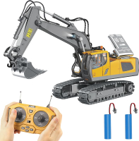 PREPOP Remote Control Excavator Toy for 6-12 yr Boys Best Birthday Gifts for Kids 4-7 8 9 10 11 Year