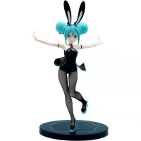 初音 MIKU 兔耳 兔女郎 初音 黑兔 站姿 動漫手辦 公仔