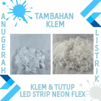 PAKETAN KLEM LED STRIP/ KLEM NEON FLEX/ PENUTUP NEON FLEX/ PENUTUP LED STRIP SELANG SUPER KUAT