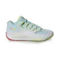 NIKE Men Basketball KD18 PRM EP Shoes Sepatu Basket Pria [HV1999-100] 11 White/Glacier Blue-Volt-Bri