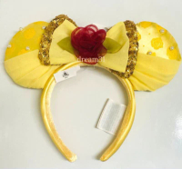 BNWT Disney Beauty and the Beast - Belle Minnie Mouse Ears Adult Size Headband