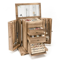 實木首飾盒 超大容量多層高檔飾品盒 手鐲戒指耳釘項鏈 手飾品收納盒