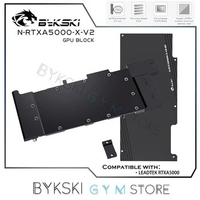 Bykski N-RTXA5000-X-V2 GPU Water Block For Leadtek NVIDIA Geforce RTX A5000 Graphic Cards Cooler ,With plate VGA Water Radiator