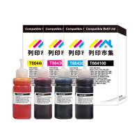 【列印市集】for EPSON T664100/T664200/T664300/T664400 1黑3彩 增量 相容連供墨水(適用L120/L360/L485)