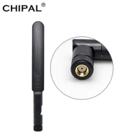 CHIPAL RP-SMA Male Flat Paddle WiFi Antenna 5dBi 2.4G 5.8G 3G 4G LTE GSM Aerial 700-2700Mhz for Wi-Fi WLAN Wireless Router Modem