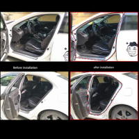 5M B Shape Car Door Sealant Strips Sticker For Mini Cooper R56 R57 R58 R50 R53 F55 F56 Jaguar XE XF Pontiac Saab 9-3 Infiniti
