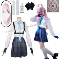 แบรนด์ Game Blue Archive Takanashi Hoshino Cosplay Costume ชุด JK School Uniform Sailor Suit สำหรับผ