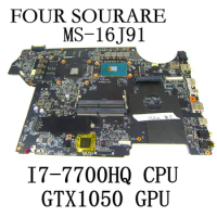 For MSI GE62VR GP62VR GL62 GP72VR GL72VR GE72VR MS-16J91 MS-16J9 Laptop Motherboard with I7-7700HQ CPU and GTX1050 GPU mainboard