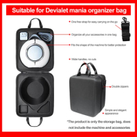 Portable Speaker Bag EVA Storage Bag Protective Waterproof Shockproof with Shoulder Strap for Devialet Mania Outdoor Speaker