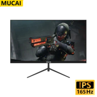 MUCAI 24 Inch Monitor 144Hz IPS Display FHD 165Hz Desktop PC Flat Panel Gaming Computer Screen HDMI-compatible/DP