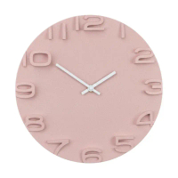 【จัดส่งจากประเทศไทย】 ❖ANYHOME นาฬิกาแขวน AT6018-7 สีชมพูอ่อน☉