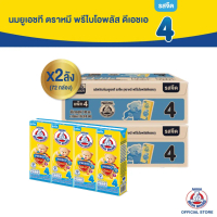 [นมกล่อง] BEAR BRAND UHT นมยูเอชที ตราหมี พรีไบโอพลัส ดีเอชเอ สูตร4 รสจืด กลิ่นวานิลลา 180 มล. (2 ลั