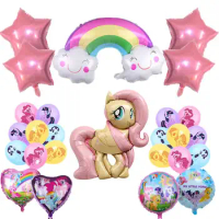 My Little Pony Rainbow Pony Birthday party decoration Balloon Boy Gift Toy Baby shower home garden Decorative products