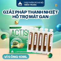 ACTISO Viet - Dung Dịch Uống Hỗ Trợ Mát Gan Thanh Nhiệt Giải Độc Gan An Toàn Hiệu Quả - Hộp 20 Ống 1