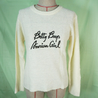 【震撼精品百貨】Betty Boop 貝蒂 線衫 白 震撼日式精品百貨