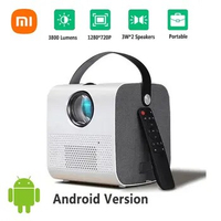 NEW Xiaomi 4k HD projector Android 11 Smart Portable Phone All-in-One machine Mini Wireless 5G WiFi Household Outdoor projector