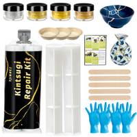 Kintsugi Repair Kit - Food Safe Japanese Art Craft Kit for Broken Ceramics Glass Jade & Sculptures -
