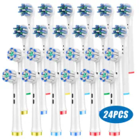 24PCS Replacement Toothbrush Heads Fit for Oral-B Braun Electric Toothbrush