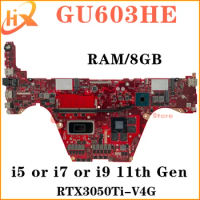 Mainboard For ASUS ROG Zephyrus M16 GU603HE Laptop Motherboard i5 i7 i9 11th Gen RTX3050Ti-V4G RAM/8GB